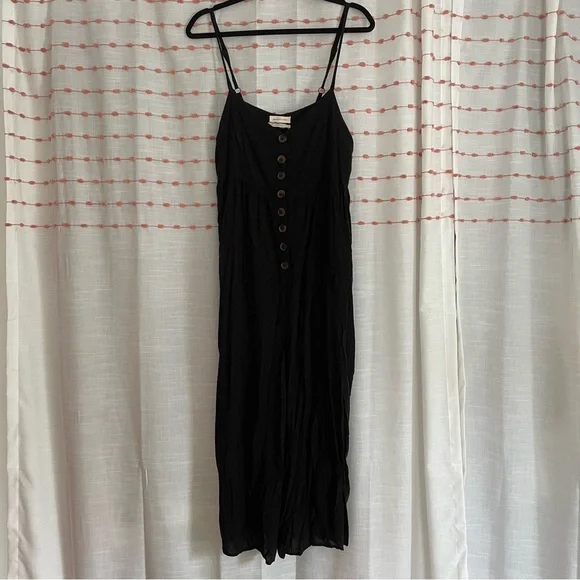 UO Tootsie Button-Down Cropped Jumpsuit - Picture 3 of 4